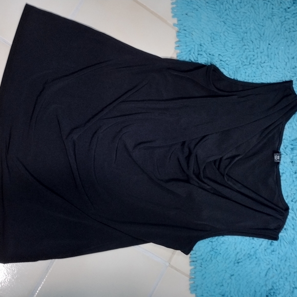 Black cowl neck blouse